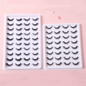 IShero Private Labels Makeup Artists Eyelash 3D Mink Eyelashes Natural Lightweight Wispy Eyelashes Salon Lashes