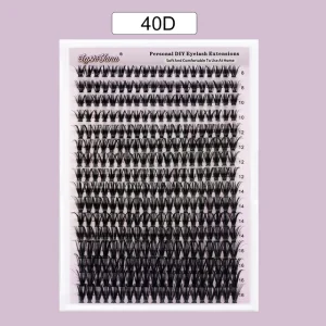 Incense Smoke Curl Wispy DIY Cluster Eyelash 55D D+ Curl 9-14mm