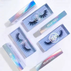 Individual 100% Mink Eyelashes Wispy Cruelty-Free Full-Strip Eyelashes
