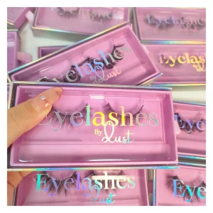 Individual Beauty Products False Lashes Custom Packaging Box Natural Eyelashes Full Strip Eyelashes