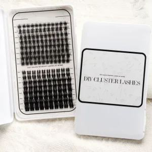 Individual Cluster Lash Extensions Brown Lash Clusters DIY Lashes 4 Parts Kits Segment Eyelash Cluster