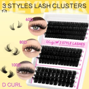 Individual Cluster Lashes Tidy Lash Lines 8 16mm Multi Curl Easy Styling Casual Daily Beauty Lashes