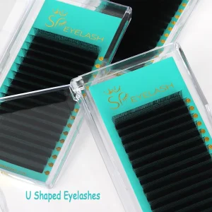Individual Cluster YY W U Shaped Eyelash Extensions 0.07 CC D Mix Size Natural Faux Mink Eyelashes