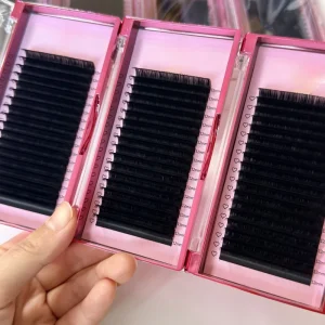 Individual Custom Private Label Faux Mink Individual Lashes Supplies Lash Trays Volume Classic Cashmere Eyelash Extension
