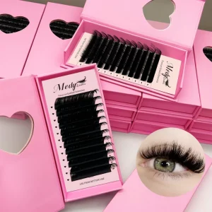 Individual De CilsCashmere Eyelash Extension Tray Russian Mega Classic Matte Dark Black Volume Lash Extension Supplies