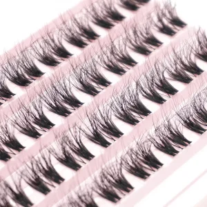 Individual Diy Cluster Lash Kit Wide Thin Clear Band Pre Cut Segmented DIY Cluster Lash Extensions Diy Lash Extensions