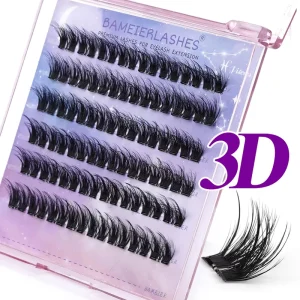 Individual Eyelash Cluster Faux Mink c 20 Invisible Band Extra 3d Cluster 12mm Eye Lashes