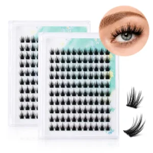 Individual Eyelash Clusters C for Mixed 3D Fine DIY Eyelash Extensions 0.05mm Ultra Thin Reusable Natural Lashes