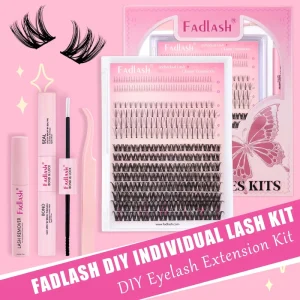 Individual Eyelash Clusters Natual Clusters Lashes With Bottom DIY Lash Extension Kit Bond Fluffy Lash Clusters Mink