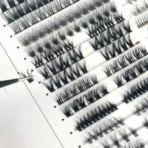 Individual Eyelash Clusters Private Label Faux Mink Eyelash Ribbon Lash Set Eyelash Extension Cluster