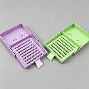 Individual Eyelash Clusters with Spikes and Bottoms Natural Eyelash Extensions Custom Logo Diy Cluster Lash Kit
