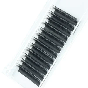 Individual Eyelash Extension Volume Eyelash Extensions Supplies Private Label Individual Lash Trays Dark Matte Black Lash