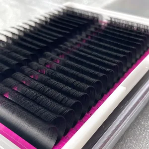 Individual Eyelash Extensions Black Matte Volume Lash Eyelash Extensions 0.03 0.05 C D Soft Lash Extensions Velvet
