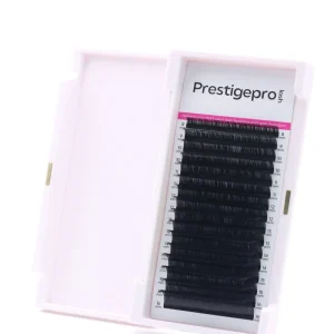 Individual Eyelashes Matte Black Synthetic Hair Eyelash Extensions Professional Private Label
