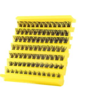 Individual False Cluster Eyelashes Trendy Lash Clusters Private Label Fluffy Cluster Lashes DIY Lash Extension