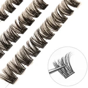 Individual False Eyelashes Fau Mink Lash Clusters Private Label Fluffy Cluster Lashes DIY Lash Extension