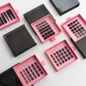 Individual Faux Mink Lashes Private Label Lash Extensions Cluster No Glue Needed DIY Press on Lashes