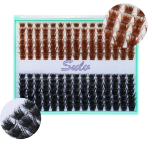 Individual Lash 0.07mm 8-20mm Eyelash Segments DIY Lashes 14 Rows Cluster Trays