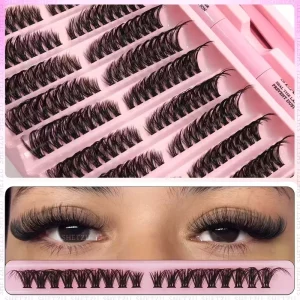 Individual Lash Clusters 160 200pcs DIY Thick Eyelash D Clusters Individual Lashes 8 16mm Cluster Eyelash Extension Makeup