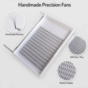 Individual Lash Clusters 240 Pcs 10D Faux Mink Natural Soft Lightweight Reusable 0.07mm C Curl Pointy Base Eyelashes 8-12mm