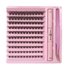 Individual Lash Clusters D Curl Eyelash Extention Professional Diy Lash Extension Kit Pre cut Segment Cluster Lashes