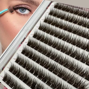 Individual Lash Clusters DIY Self Eyelash Extension Faux Mink Colorful Silk Eyelashes Cluster Colored Lashes