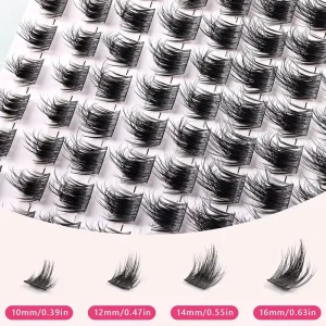 Individual Lash Clusters Eyelash Extension DIY Lash Extension Kit Pre-Cut Segment Cluster Lashes