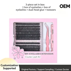 Individual Lash Extension Kit OEM Hot Selling Private Label Lashes Clusters Fan Individual Segment Lashes