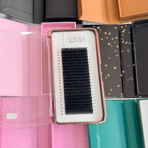 Individual Lash Extension Trays Soft Lashes Silk Eyelashes Dark Matte Black Cashmere Eyelash Extensions