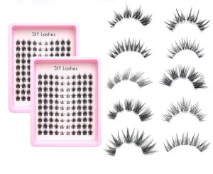 Individual Lash Extension with Ultra Thin Band Eyelashes Extensions Long lasting Easy to Apply Soft Comfortable Makeup at Home