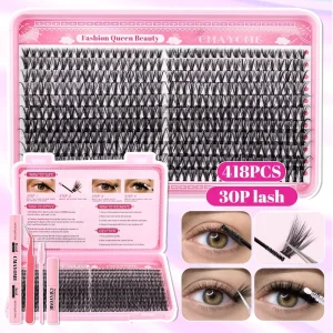 Individual Lash Extension with Ultra Thin Band Eyelashes Extensions Long lasting Easy to Apply Soft Comfortable Makeup at Home