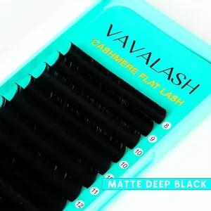 Individual Lash Extensions BC Premium Matte Dark Black Private Label Volume Lash Tray .03cc 16 Rows Cruelty Free Vegan