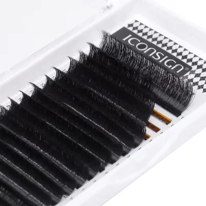 Individual Lash Extensions Black Private Label Volume Silk Eyelash Extensions