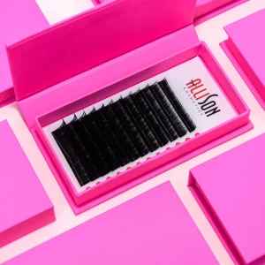 Individual Lash Extensions Premium Matt Dark Black Private Label Volume Eyelash Extensions