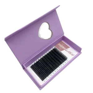 Individual Lash Trays Matte Black D/C Volume Natural Silk Extensions 8-15mm Synthetic Hair Lash Extension Supplies