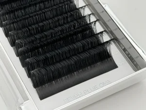 Individual Lash Trays Matte Dark Black Volume PBT Vegan Cruelty Free Handmade Cashmere Model Lash Extension Supplies