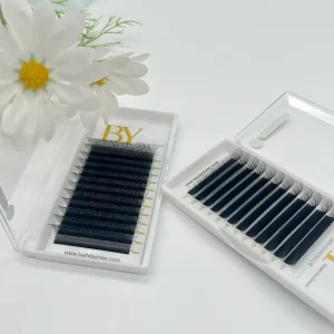 Individual LashesPrivate Label 0.05 0.07 YY W 3D 4D 5D Mix 8-15mm C D Curl Clover Lashes Extensions W Shape Lash