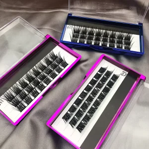 Individual Magnetic Reusable Faux Mink Eyelash Segments Fluffy DIY Lash Extension Kit Russian Cluster Lashes
