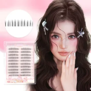 Individual Manga Under Lashes Natural Wispy Fake Lower Eyelashes Anime Silk Bottom Lash Cluster DIY Extension Kit Private Label