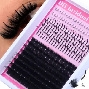 Individual Mix Cd Natural Eyelashes Faux Mink Spike Cluster Lashes With Bottom Diy Lash Clusters Kit Custom Logo