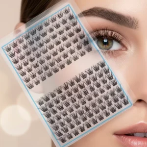 Individual Natural Cluster Lashes Soft Lightweight Ultra Thin Band Waterproof False Eyelashes for Eye Extension Cosmetic Use