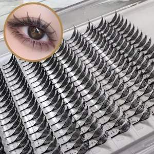 Individual Natural Faux Mink Eyelash Extension Supplies CC Curl Wispy Volume Anime Lashes for Makeup and Cosplay