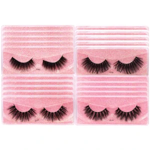 Individual Natural Fluffy Eyelashes Makeup Russian Full Strip Lashes