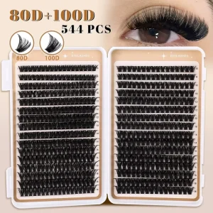 Individual Natural Mink Manga C D Curl DIY Wispy Lash Cluster Kit Lash Extension Kit Custom Logo Cluster Lash