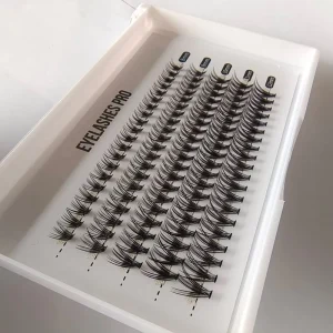 Individual Pre-Cut Segment Lash Clusters Natural Handmade 100pcs 0.1mm DIY Cluster Lash Extensions