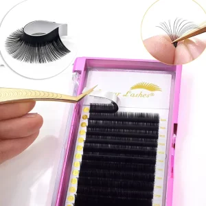 Individual Private Label Eyelash Extensions Silk Lashes Faux Mink Eyelashes Extensions
