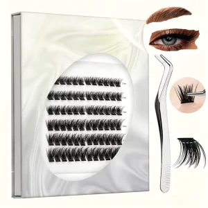 Individual Segments Lightweight Comfort Daily Party Look Multiple Curls DIY Home Lash Extension Supplies Cluster Eyelashes