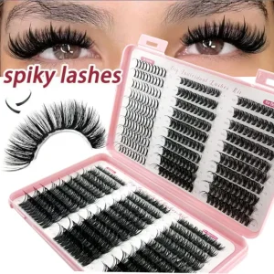 Individual Spiky Lashes Cluster Synthetic Machine Made Eyelashes Kit Natural Mix 30P 40P 60P 80P 100P False Eyelashes 9 16mm