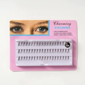 Individual Volume Lashes Fan Lashes Knot Free Kontted Heat Bonded Rapid Flare Cluster Eyelashes Extension