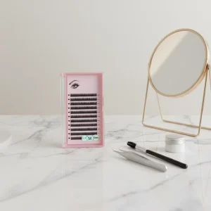 Individual Volume Ultra light Full Volume Korean PBT 7mm Handmade Natural Soft Lash Extensions Classic Lash Tray Matte